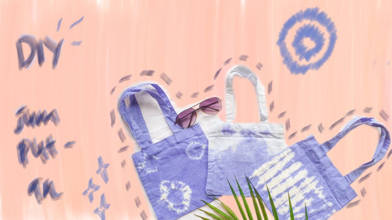 Jumputan Tie Dye pada Mini Totebag