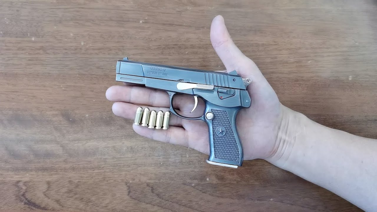 Mini Chinese Type 92 Pistol with Bullets Unboxing 2023 - Miniature Toy Gun in 1:2 Scale