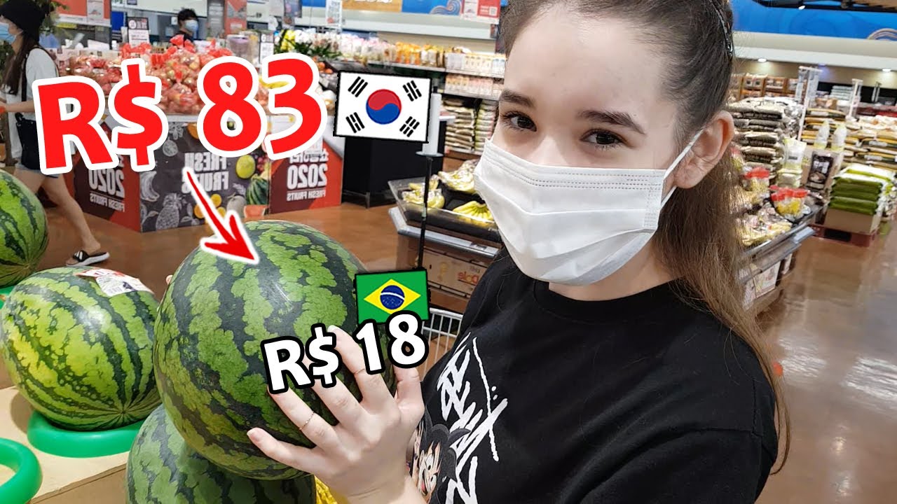 COMO É UM SUPERMERCADO NA COREIA! Preços Coreia X Brasil | 한국 물가는 정말 무섭습니다