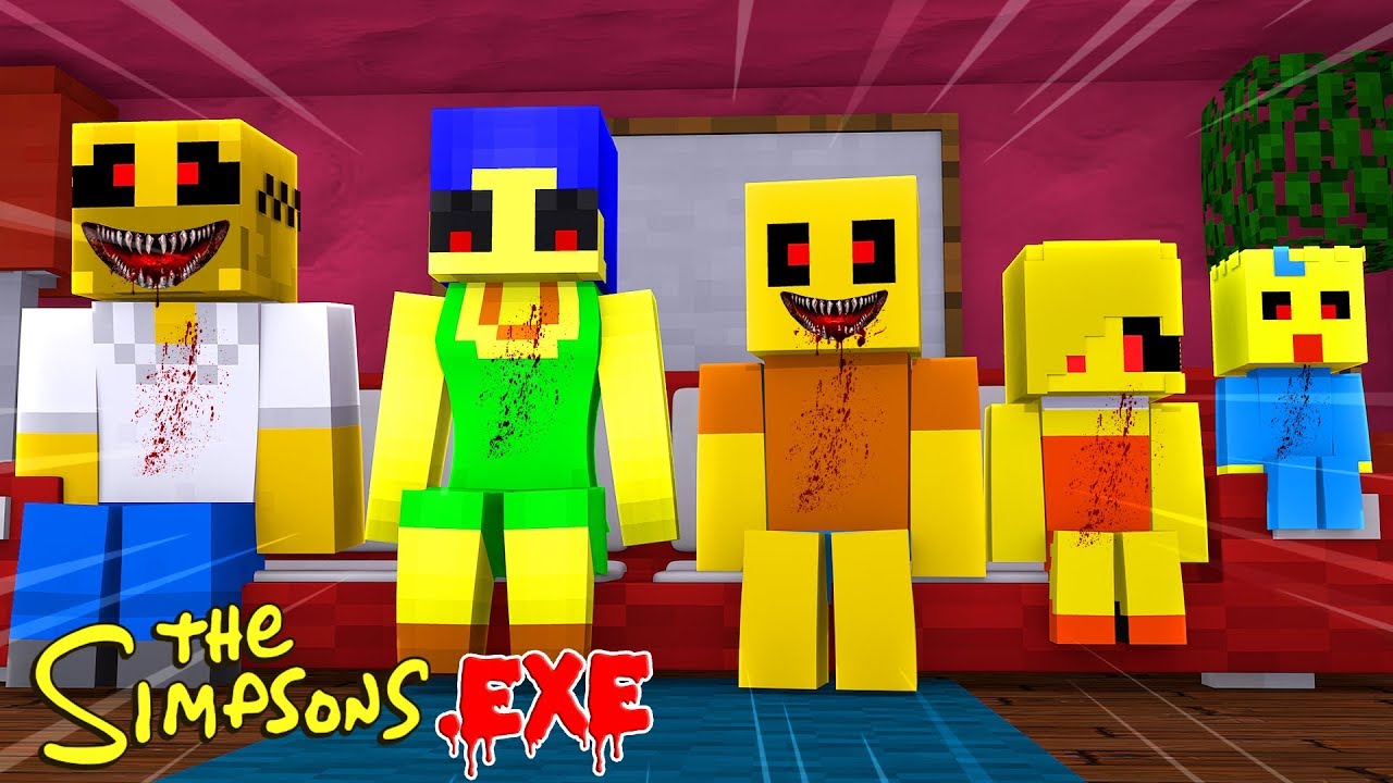 HELLO NEIGHBOUR CREATES SIMPSONS.EXE| Minecraft Little Kelly