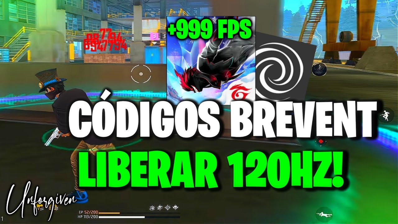 FREE FIRE CÓDIGOS PARA LIBERAR 120HZ!!! CÓDIGO BREVENT AUMENTAR PERFORMANCE E FPS!! Alta performance