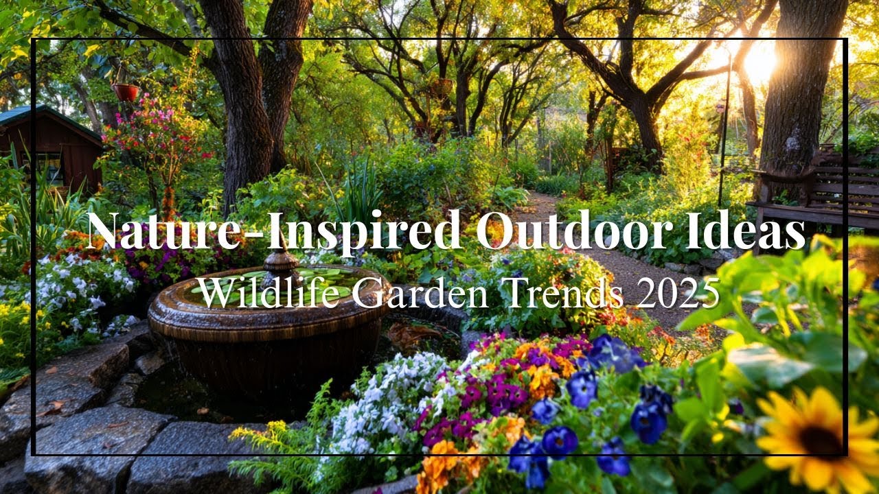 Wildlife Garden Design 2025   Bird Baths, Butterfly Plants & Natural Outdoor Features