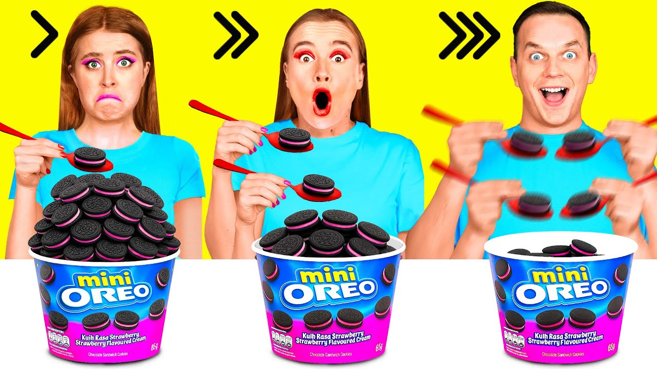 Быстрая Средняя или Медленная Скорость Еды Челлендж