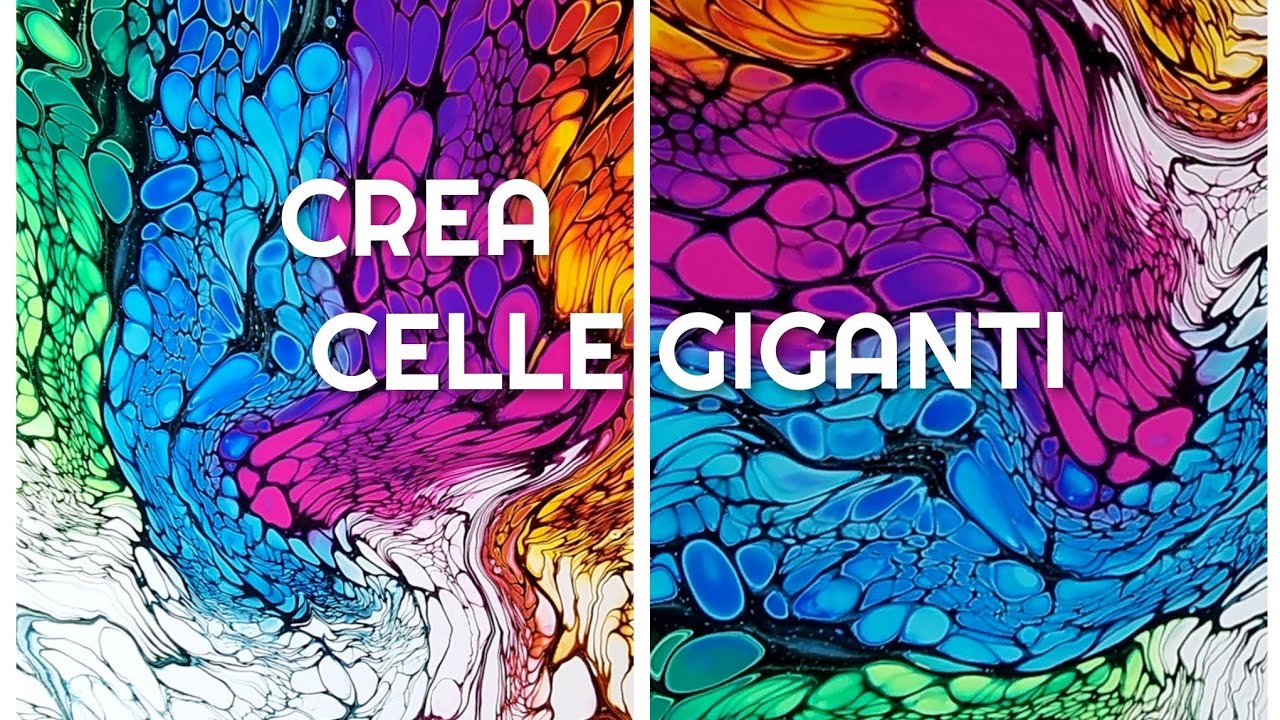 #148 ГИГАНТСКИЕ КЛЕТКИ! Техника свайпа с силиконом - Fluid Art