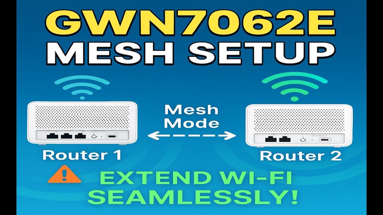 GWN7062E Mesh Configuration | Extend WiFi Seamlessly Using Two Grandstream Routers