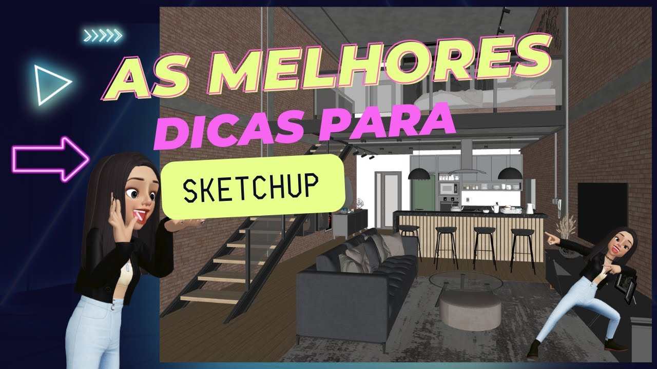 Aprenda a modelar um LOFT DO ZERO no Sketchup!