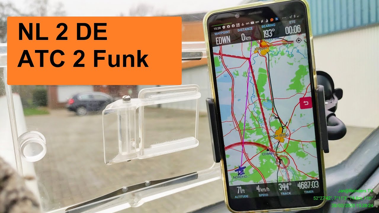 VFR Flight from EHGG Eelde Groningen the Netherlands to Leer DE  EDWF, with CTR ATC and Local  FUNK