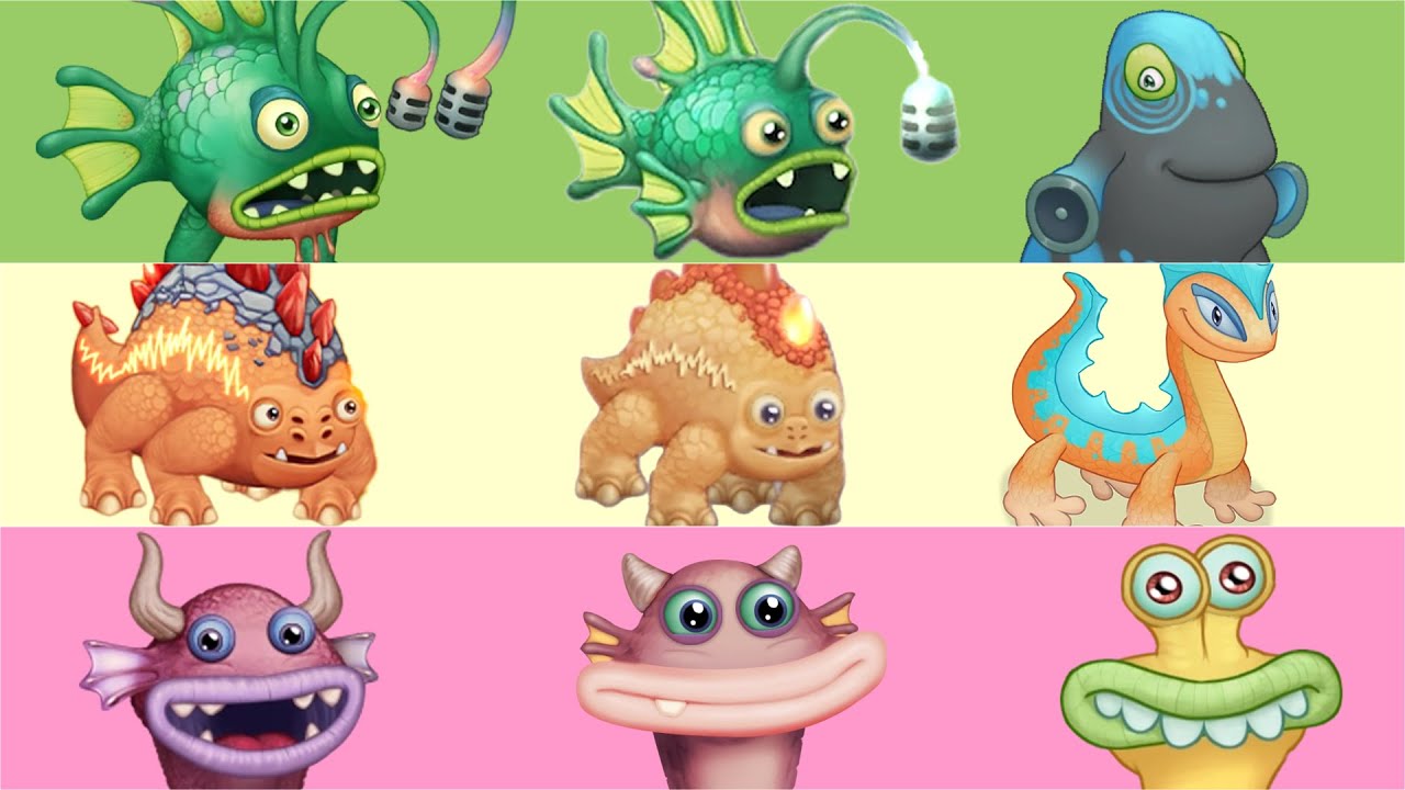 The Lost Landscapes Redesign Comparisons VS Dawn of Fire Vs My Singing Monsters