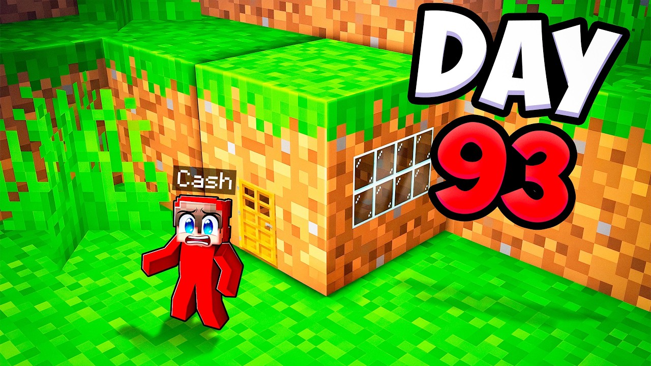 Прожил 100 дней внутри блока (Minecraft)