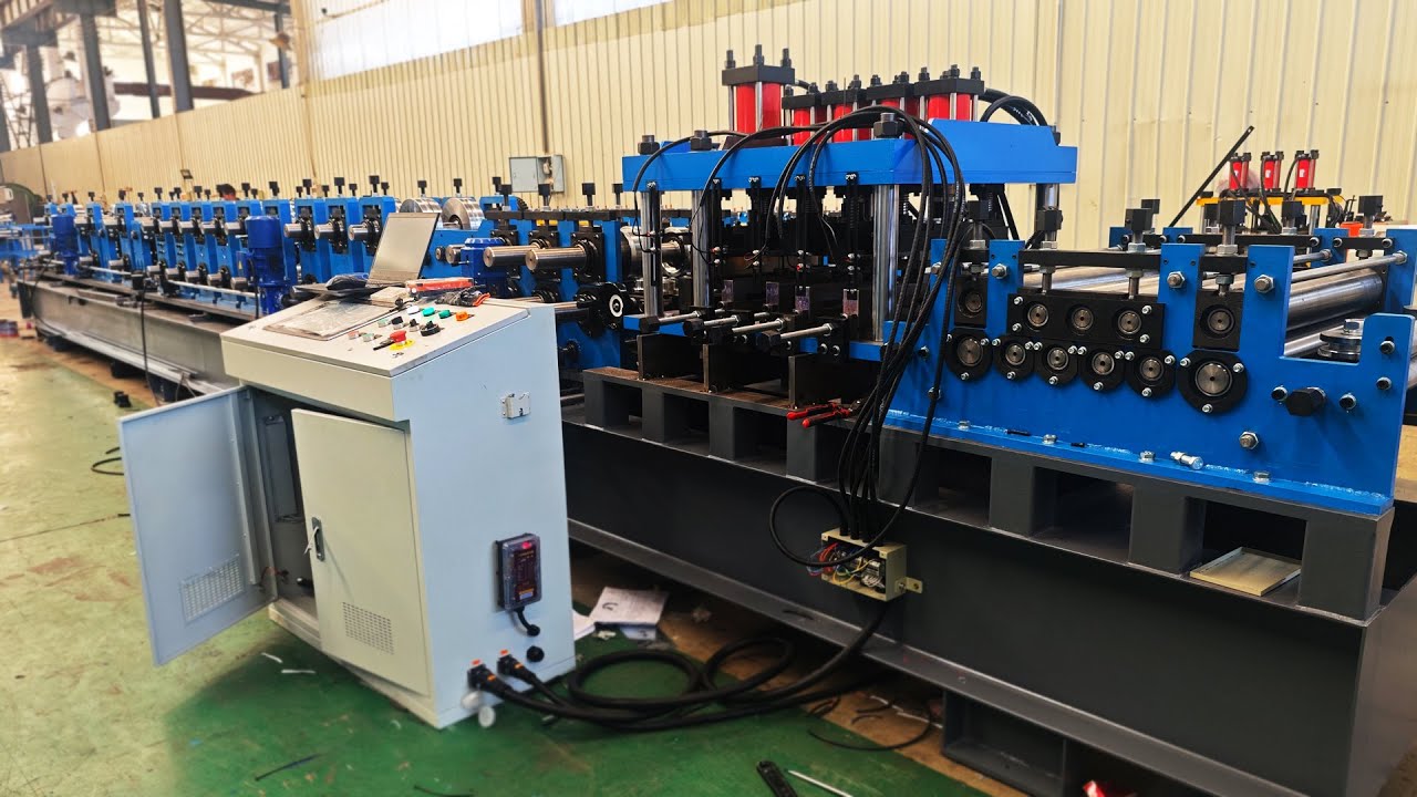3.5mm Z Purlin Quick-change Roll Forming Machine, 100-300mm Size, Z Shaped Solar Channel Machine