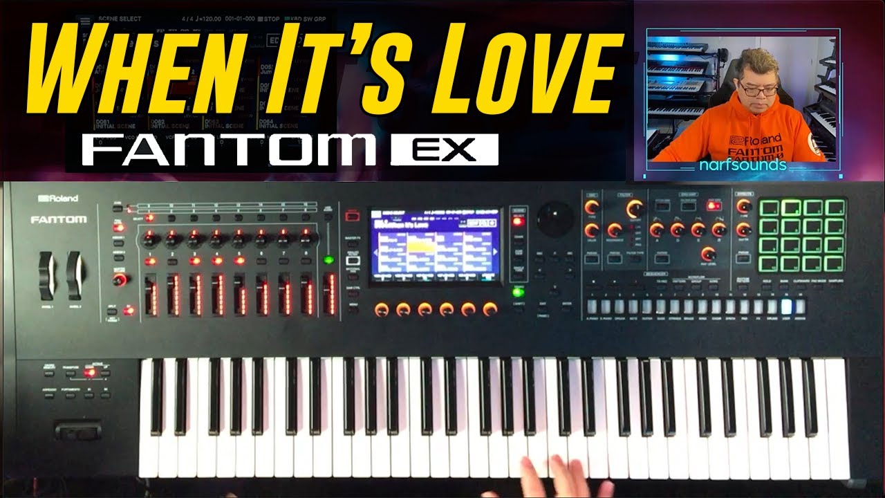 When It's Love Van Halen Roland Fantom EX | Jupiter-8 ACB & Synth Model, JD-800