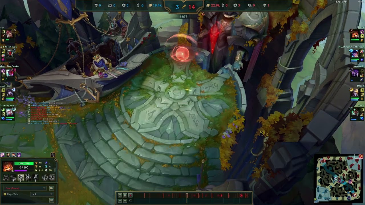 chall gnar crushes sett