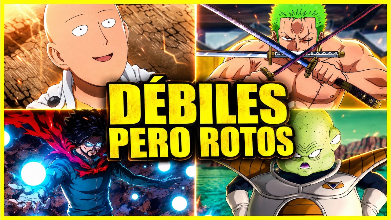 Los PERSONAJES mas DEBILES PERO con TECNICAS ROTISIMAS