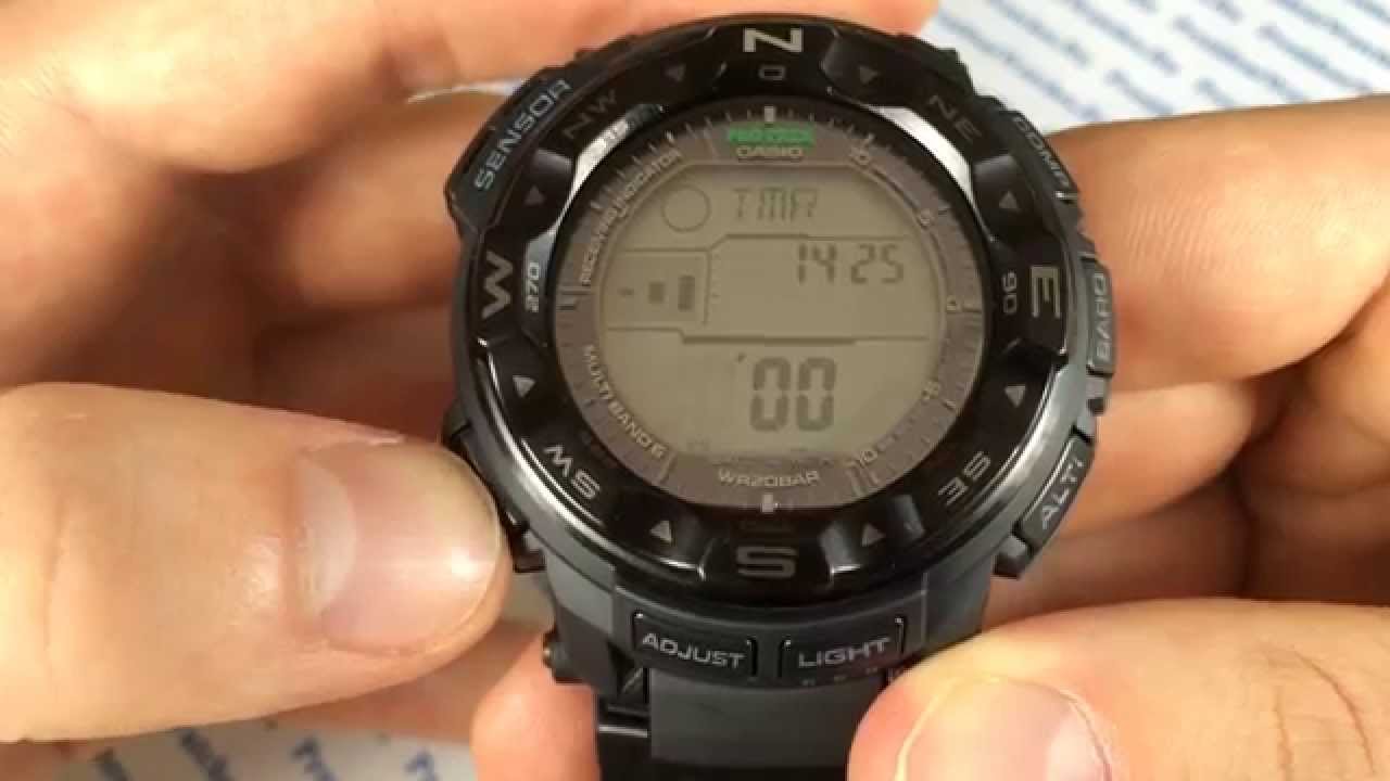Как настроить часы Casio ProTrek PRW-2500-1A - инструкция | Watch-Forum.RU