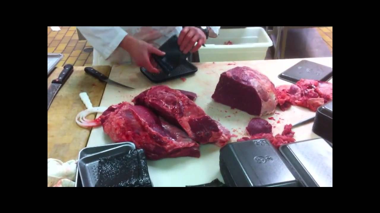 Meat Cutting demo - Beef Hip Inside Round