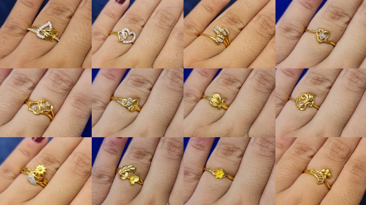 1 gram theke ladies finger ring designs with price//gold finger ring//wedding ring 