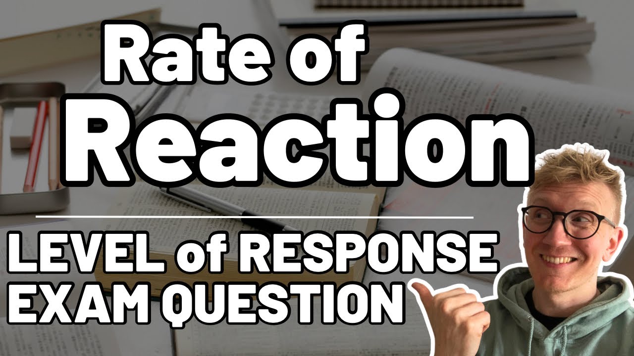 Initial Rate and Half Life Exam Question || OCR Chemistry || Level of Response