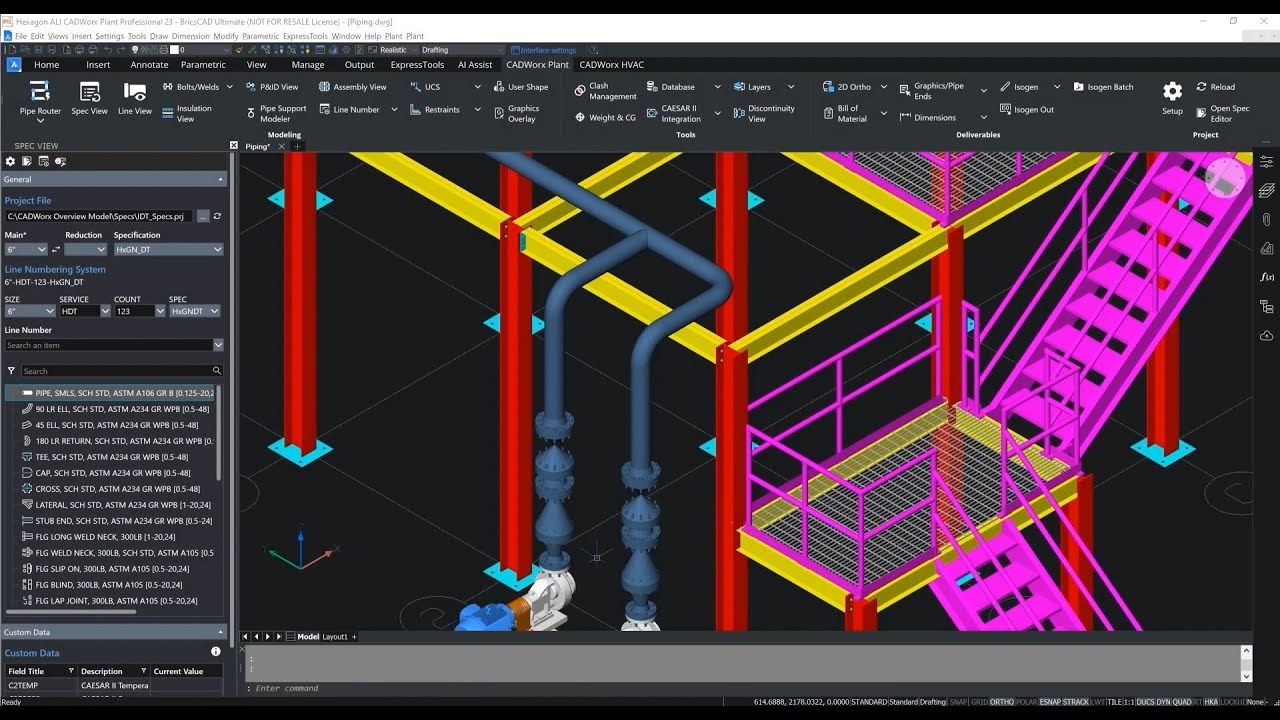 Hexagon's CADWorx® 23 Plant Design Suite Overview