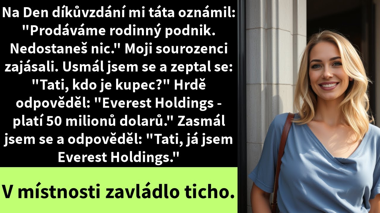 Na Den díkůvzdání táta prohlásil: 