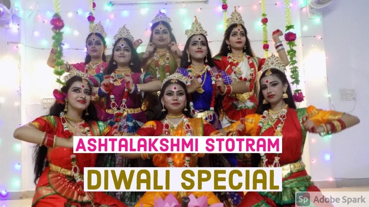 ASHTALAKSHMI STOTRAM | Diwali Special | Bharatnatyam