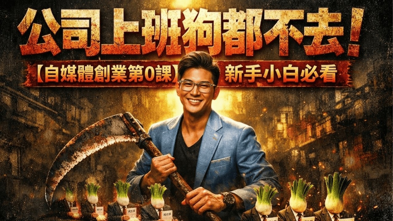 公司上班狗都不去！自媒體創業第0堂課｜新手小白90天完整藍圖