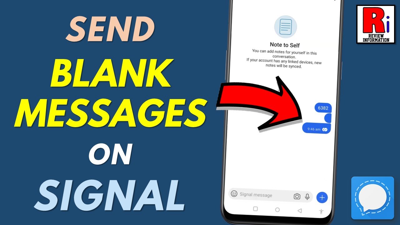 How to Send Blank / Empty Messages on Signal Messenger