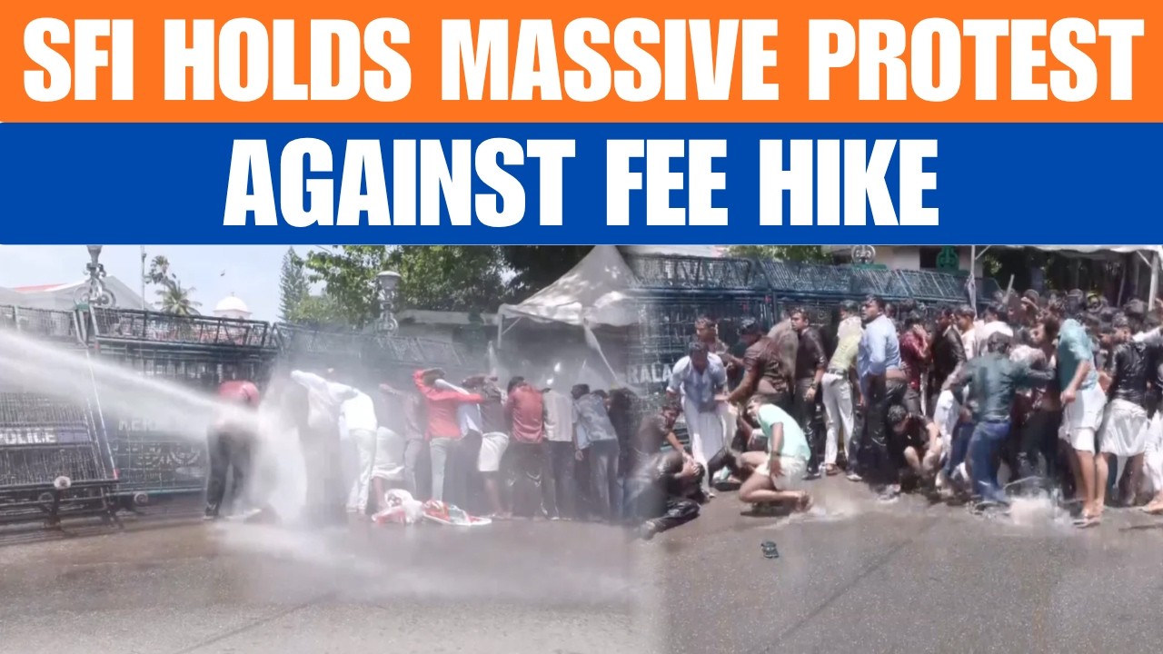 Keralam | SFI Holds Protest March To Secretariat Against Fee Hike In CAPE And IHRD Colleges | News9