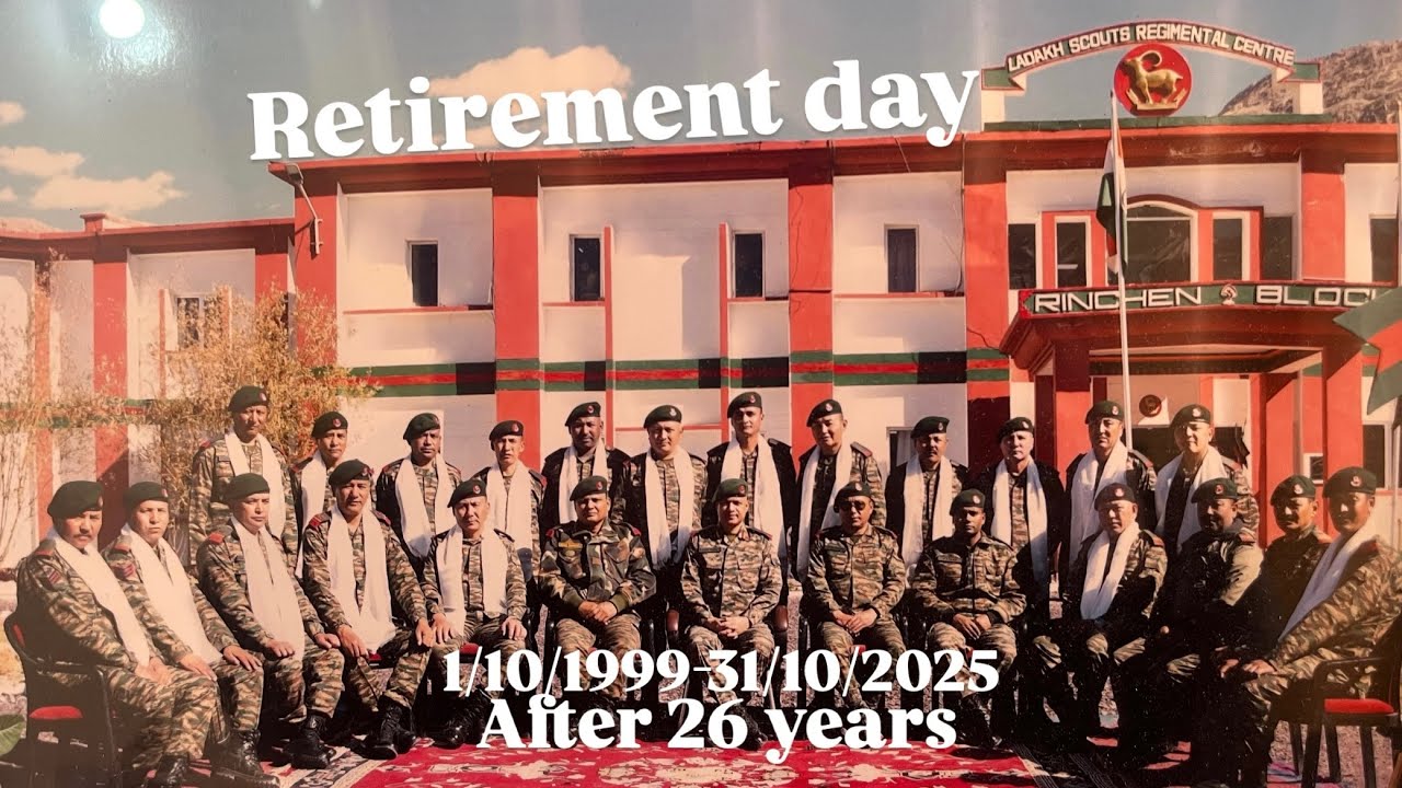 &ldquo;Dad&rsquo;s big day &mdash; Retirement vibes! 🥳&rdquo; #ladakhivideo #ladakhivlogger 
