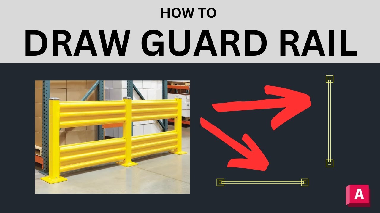 How to Create/Draw Guard Rail - AutoCAD