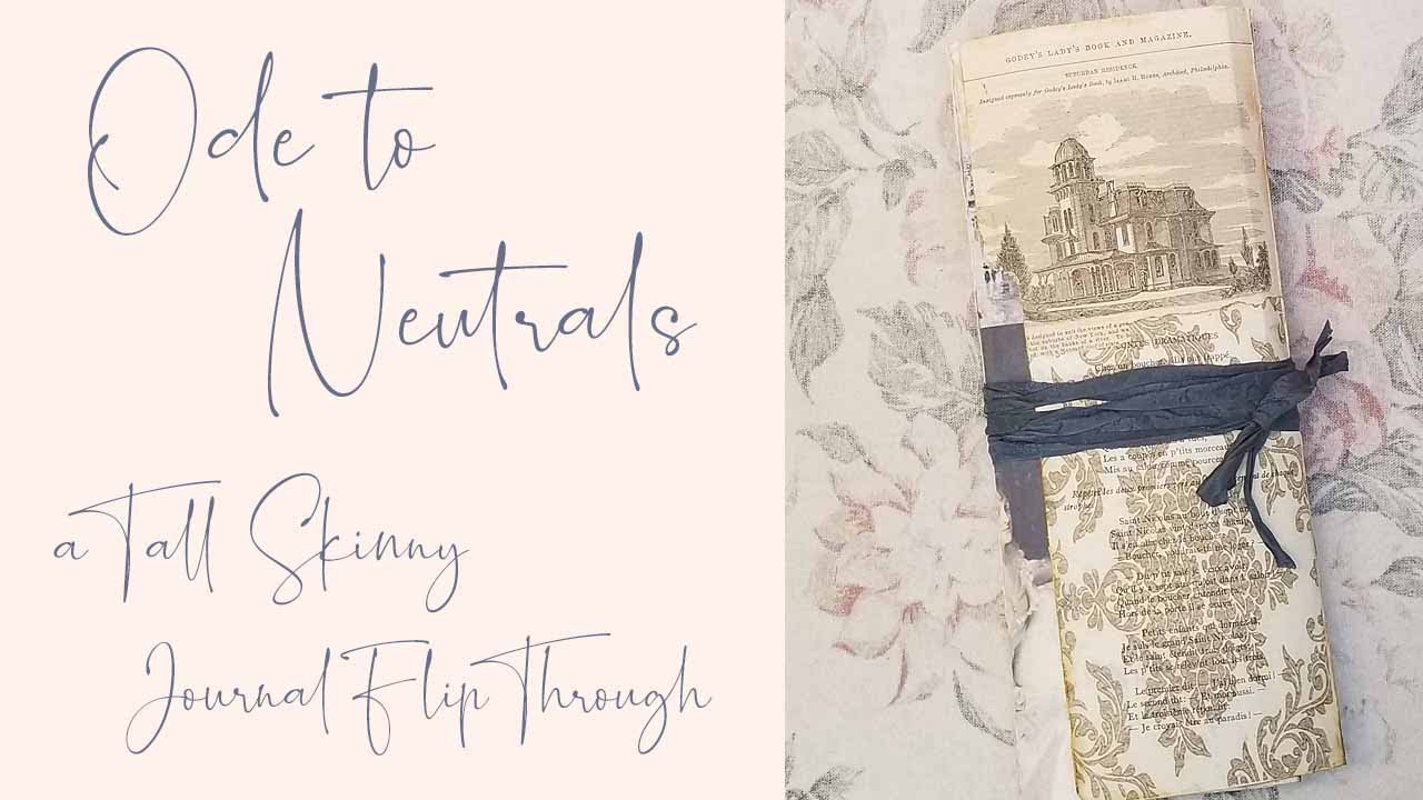 Ode to Neutrals with the Blues - Tall Skinny Journal Flip Through