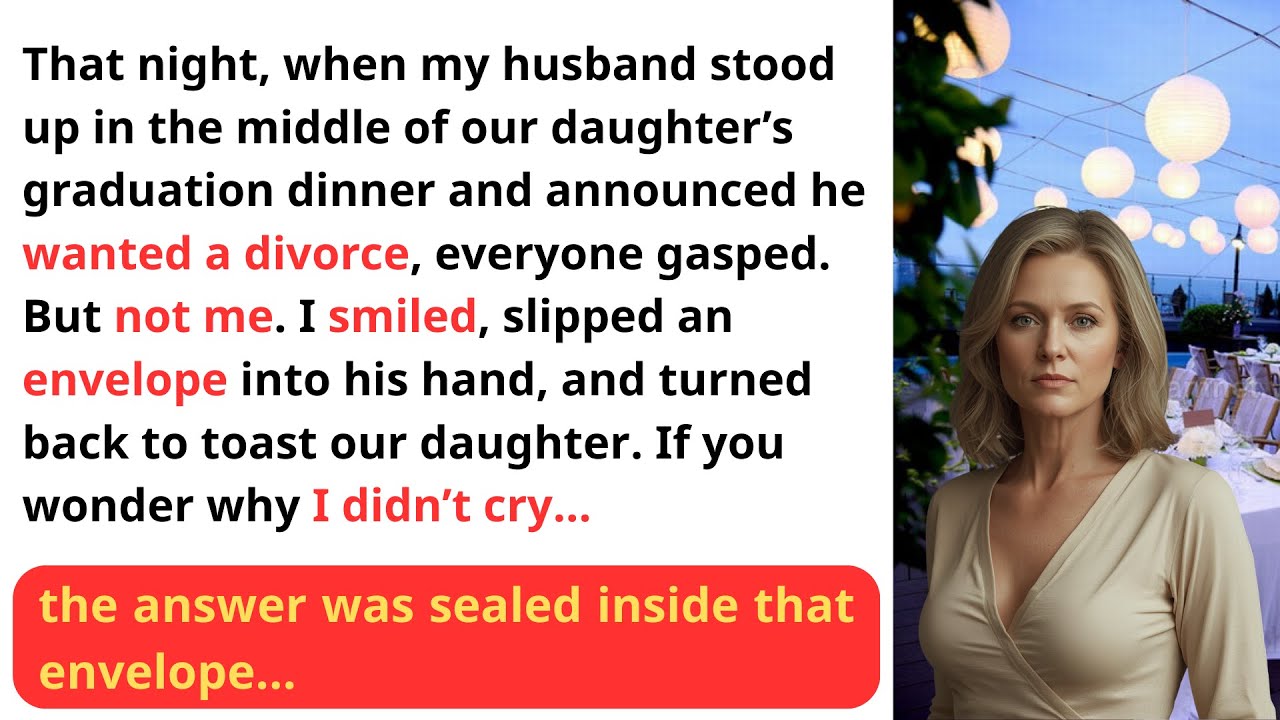 “He Thought He Was Leaving Me… Until He Opened the Envelope”