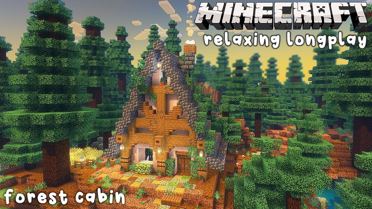 Relaxing Longplay 🌲 Cozy Forest Cottage (No Commentary) - Minecraft