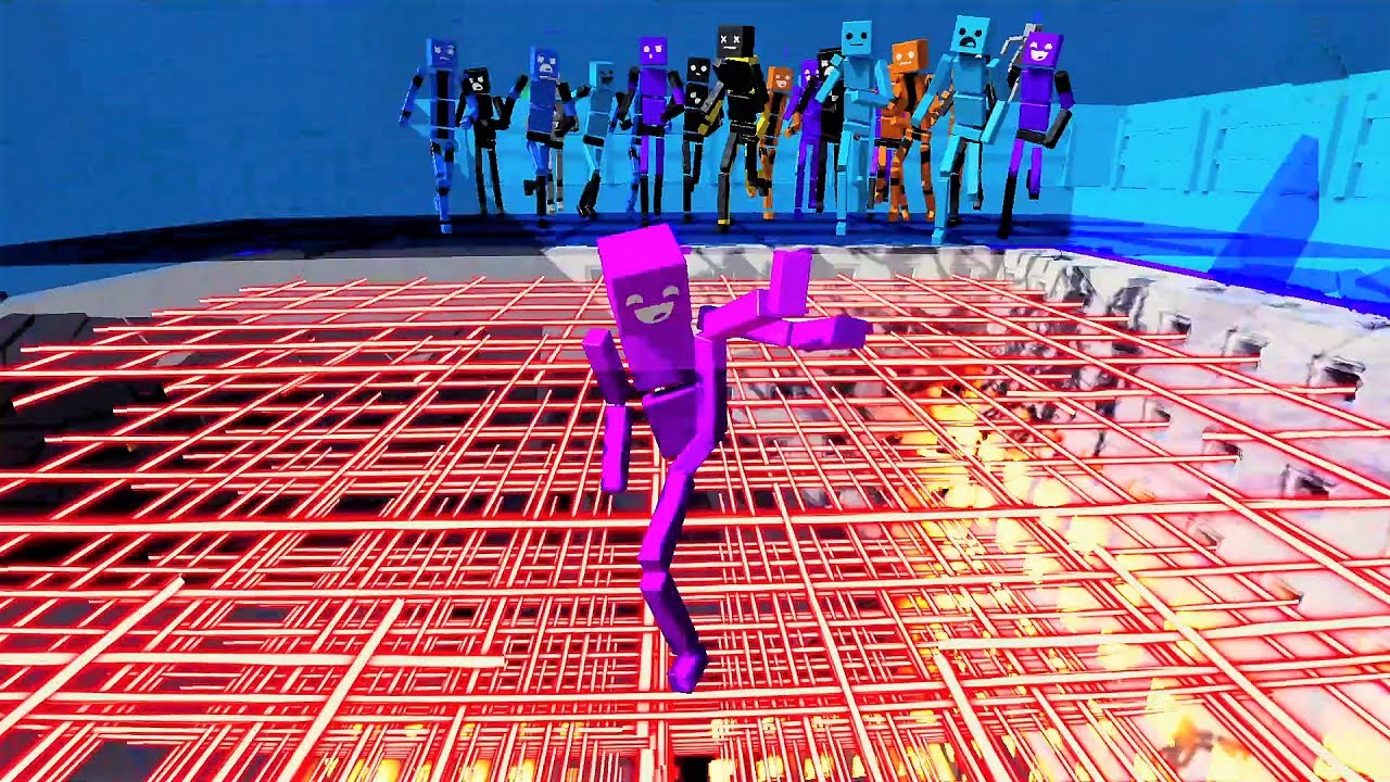 Face, tower, laser Play on various courses! | Fun with Ragdolls The Game #81
