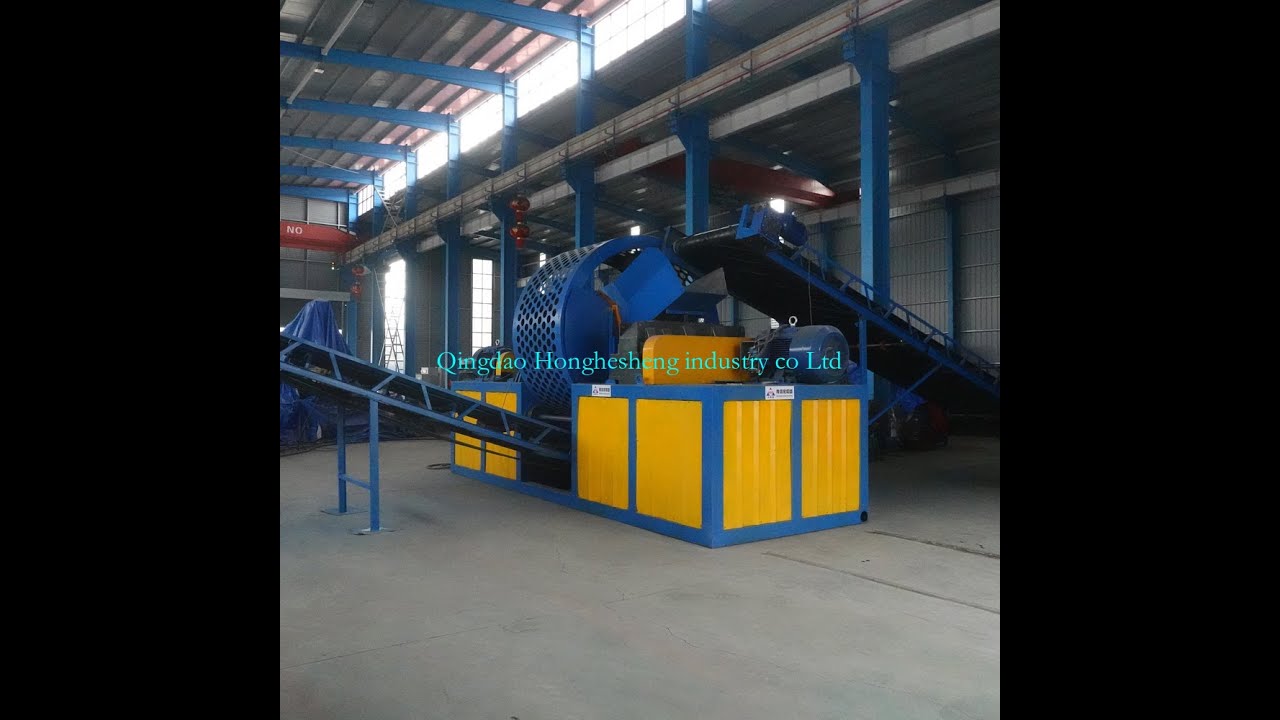 Tyre Shredder Machine for Sale Full Automatic Waste Tire Recycling Line Rubber Granules