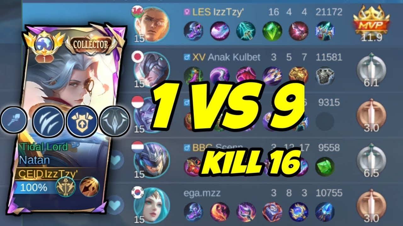 GAMEPLAY NATAN JUNGLER DI META SEKARANG - CARA MAIN NATAN JUNGLER AUTO GENDON - NATAN JUNGLER MLBB