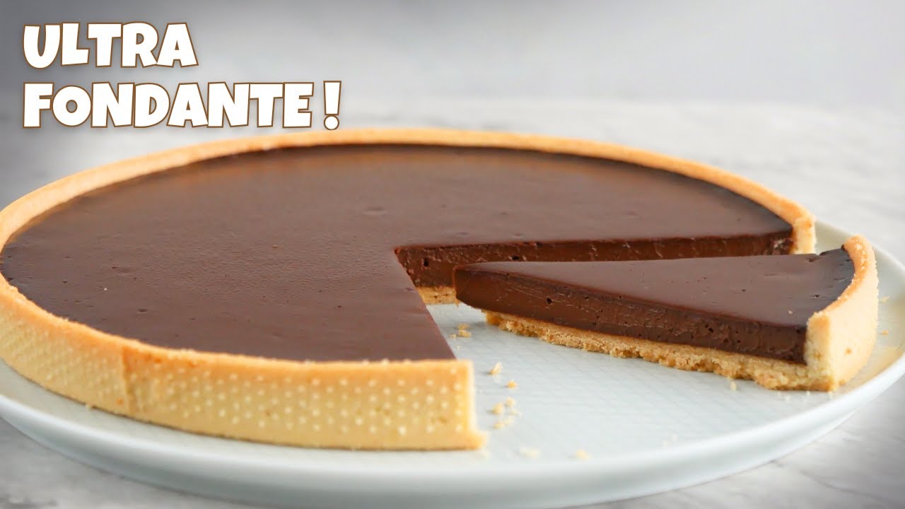 La Meilleure TARTE au CHOCOLAT 🍫Pâte Sablée Maison & Ganache Ultra Fondante (Facile)