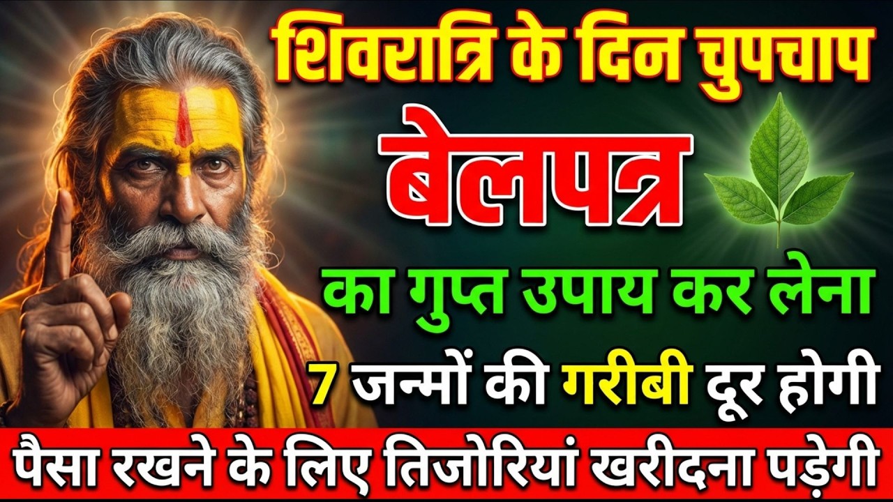 महा शिवरात्रि पर बेलपत्र अर्पण की सही विधि | मौन संकल्प से जीवन बदलने का शिव उपाय 2026