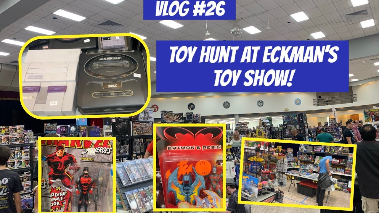 V26: Toy Hunt at Eckman’s Toy Show! Amazing Vintage Finds! Vintage Game Systems! Batman! TMNT!