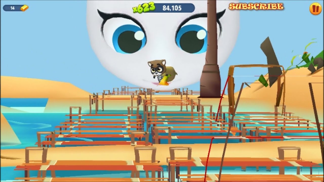 The Raccoon Burglar Biggest Nightmare - Been Eaten by Giant Original Talking Angela