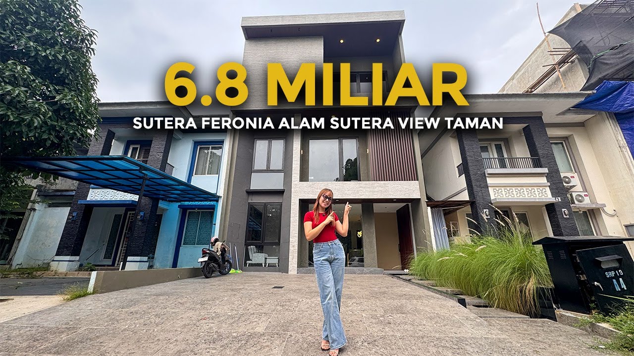 Rumah Brand New 3 Lantai Alam Sutera Cluster Feronia Siap Huni Harga 6.8M NEGO