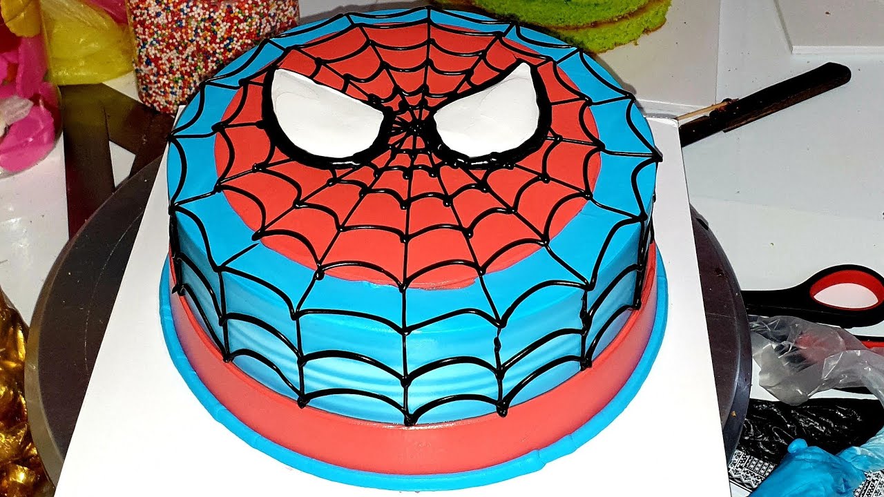 How to make a simple spiderman cake, but the most popular and best selling cake