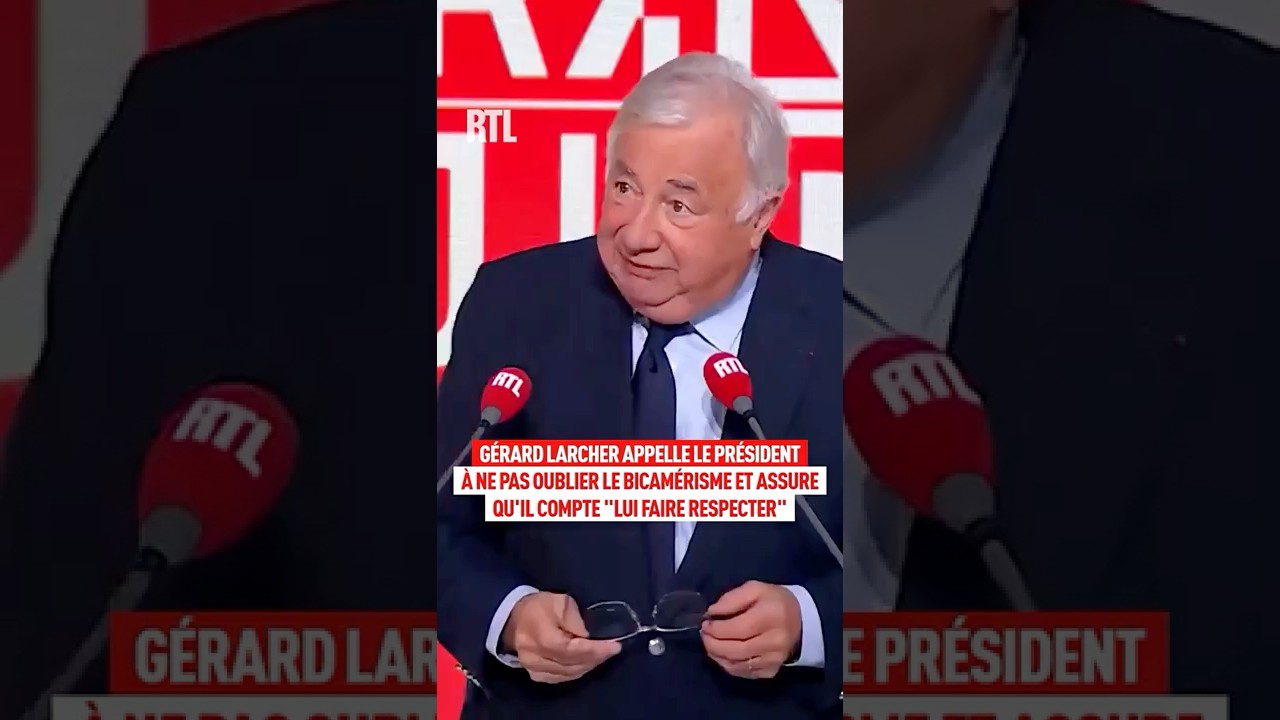 G&eacute;rard Larcher appelle le Pr&eacute;sident &agrave; ne pas oublier le Bicam&eacute;risme
