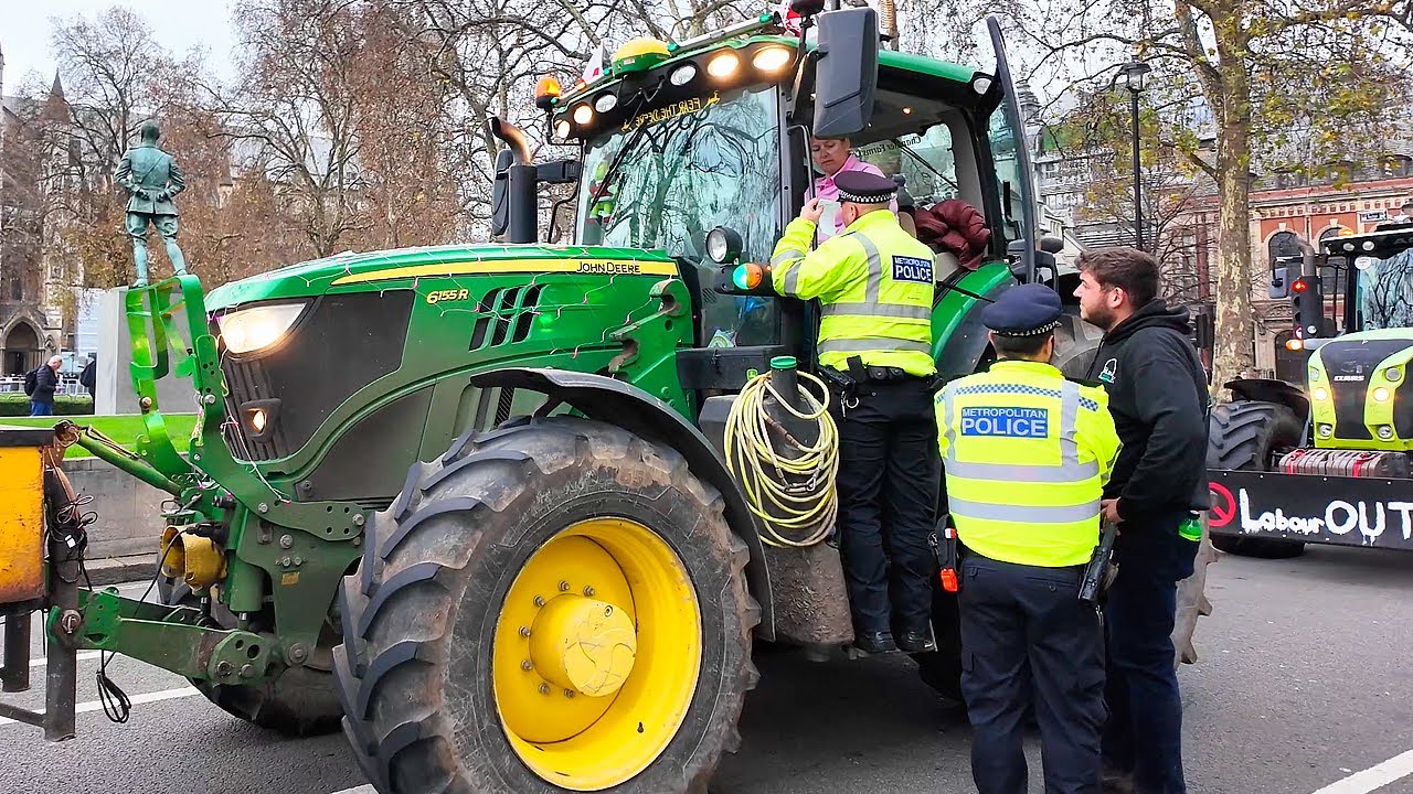 🚜Tractors on the Streets of Westminster🧑&zwj;🌾Farmers Speak Out in London.!