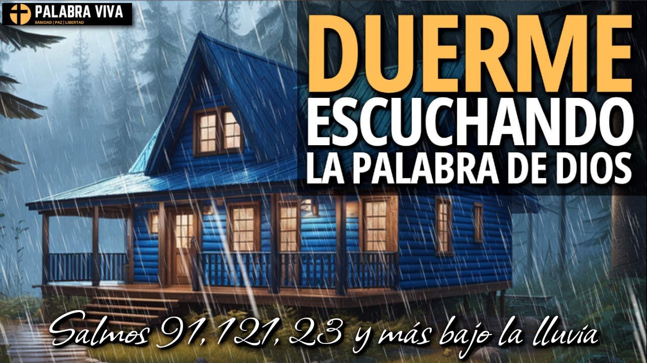 Poderosos Salmos y versículos Bíblicos para Dormir | Biblia Hablada | Lluvia | 12 HRS