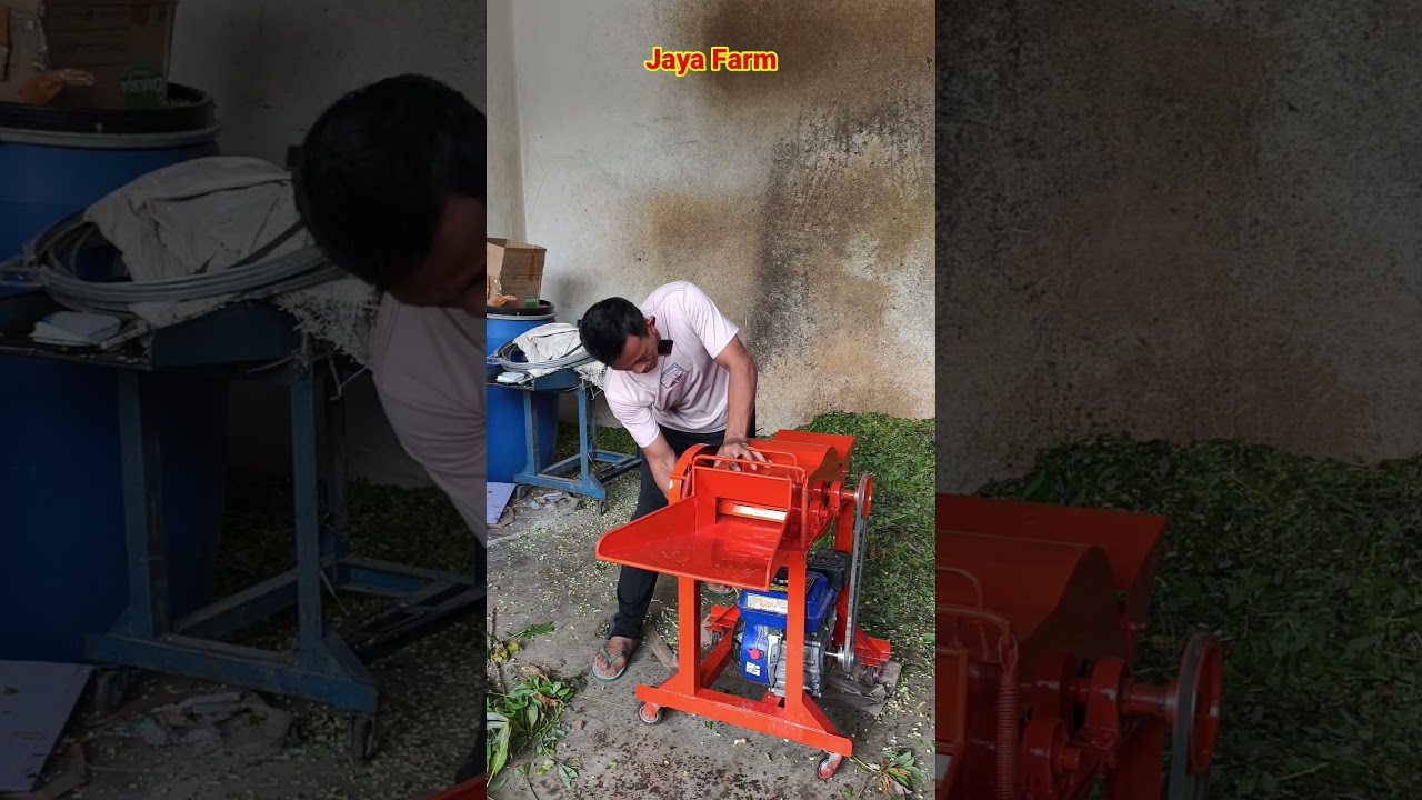 Proses uji coba mesin Chopper enam mata pisau pesanannya para customer