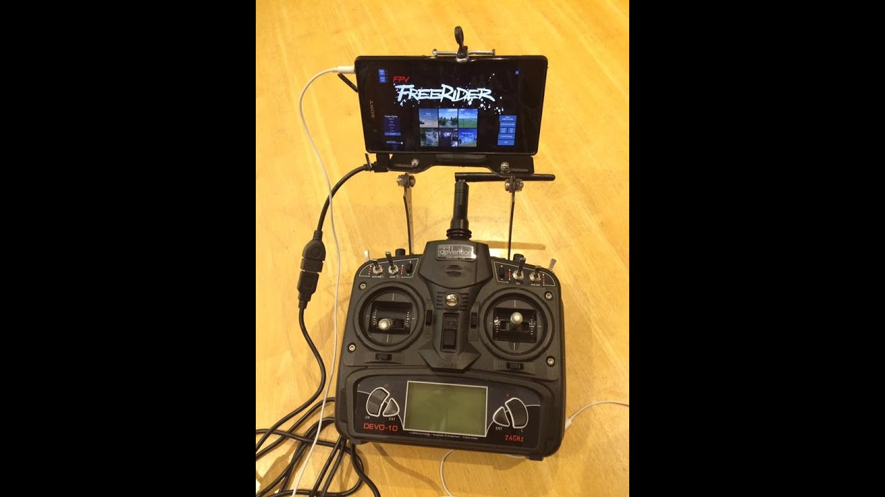FPV Monitor Trainer - FPV Freerider+Android Smartphone+Devo 10 Deviation