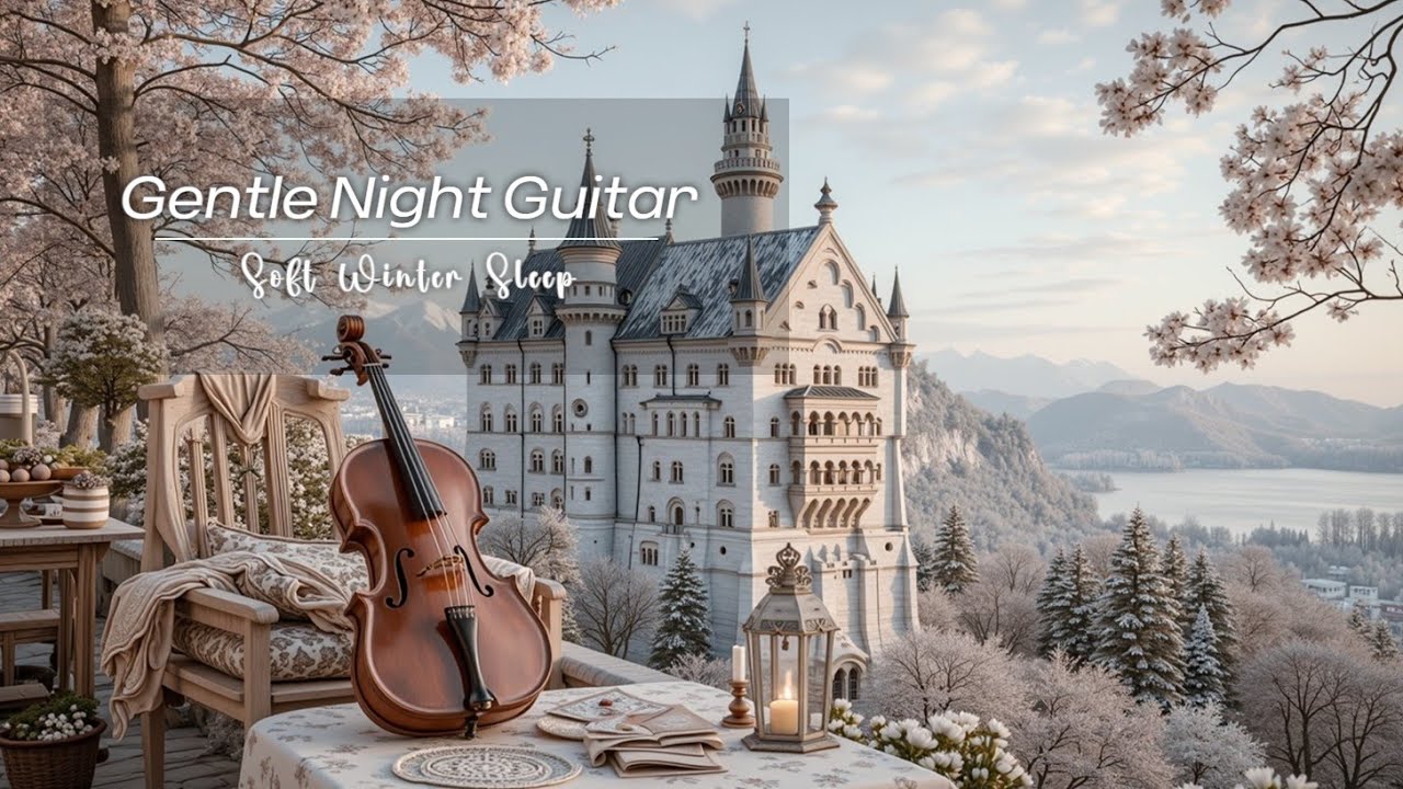 Soft Winter Guitar for Sleep & Stress Relief ~ Cozy Night Relaxation