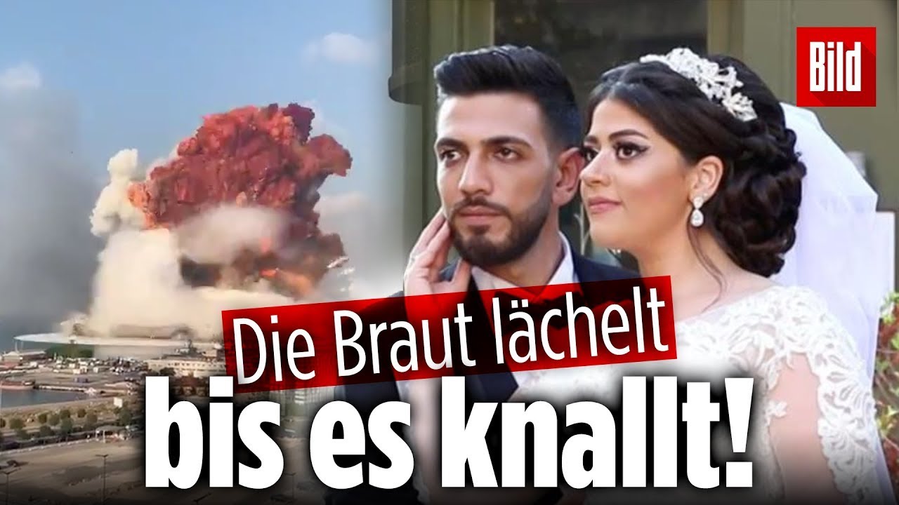 Sekunden nach Explosion in Beirut: Brautpaar von der Druckwelle erfasst! So geht es ihnen jetzt