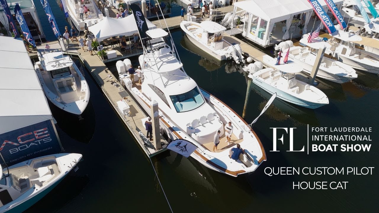 Мы нашли самый большой катер-кошку на выставке FLIBS 2025. Queen Custom Boats.