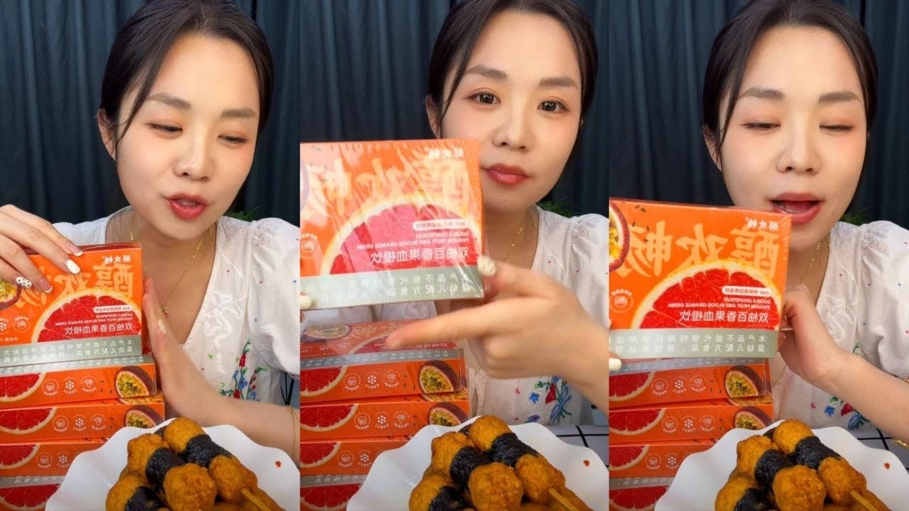 ASMR MUKBANG CRISPY FRIED CHICKEN SKEWERS & SPICY DIPPING SAUCE GIANT CHICKEN BALLS EATING SHOW